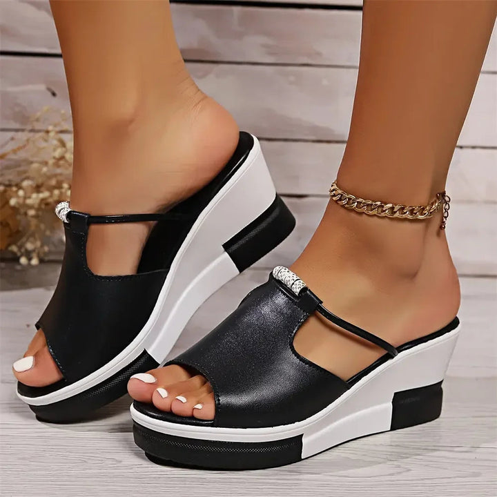 Women's Cushioned Wedge Sandals | Elegant Orthopedic Comfort Footwear