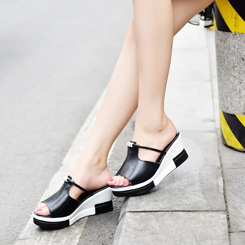 Women's Cushioned Wedge Sandals | Elegant Orthopedic Comfort Footwear