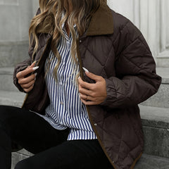 Women's Diamond-Quilted Puffer Jacket | Elegant Cozy Winter Outerwear 2