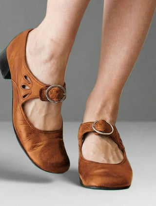 Women's Eco Leather Mary Jane Shoes | Elegant Adjustable Strap Casual Footwear 2