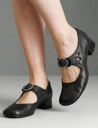 Women's Eco Leather Mary Jane Shoes | Elegant Adjustable Strap Casual Footwear 4