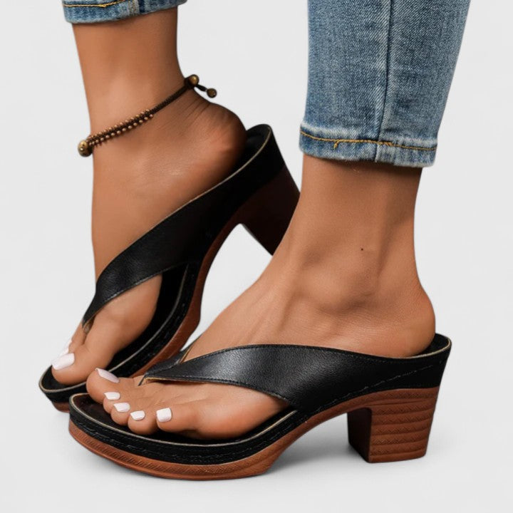 Women's Elegant Black Heels | Comfortable Orthopedic Dress Shoes 0