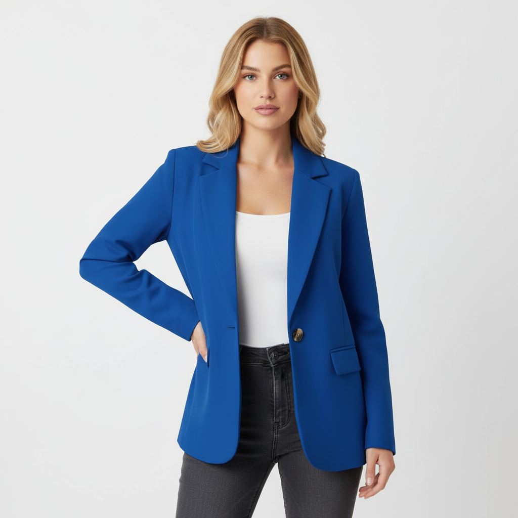 Women's Elegant Fitted Blazer | Classy Lightweight Office Jacket 2
