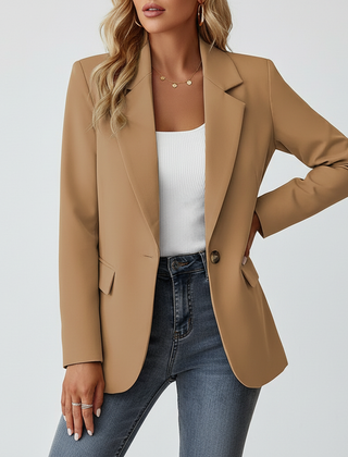 Women's Elegant Fitted Blazer | Classy Lightweight Office Jacket 4