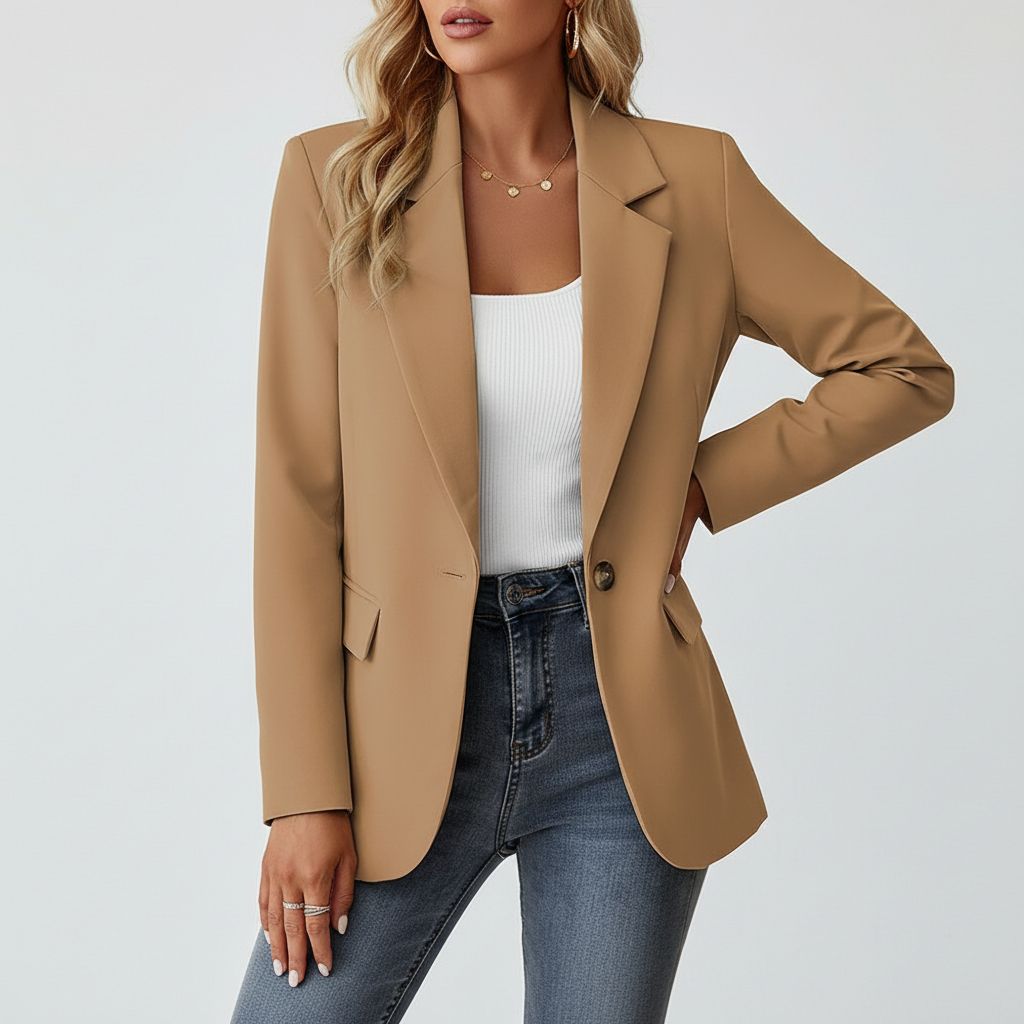 Women's Elegant Fitted Blazer | Classy Lightweight Office Jacket 4