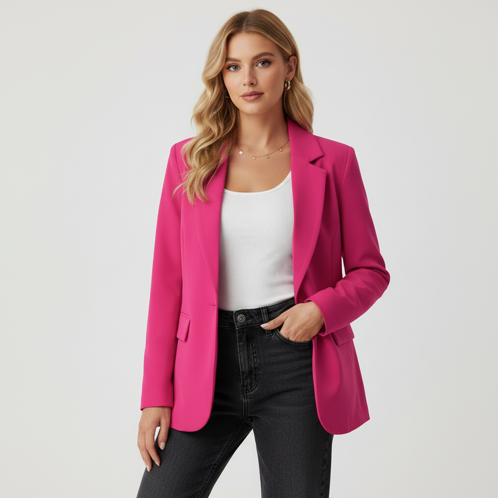 Women's Elegant Fitted Blazer | Classy Lightweight Office Jacket 5