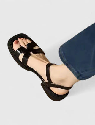 Women's Elegant Flat Sandals | Chic Minimalist Summer Footwear 0