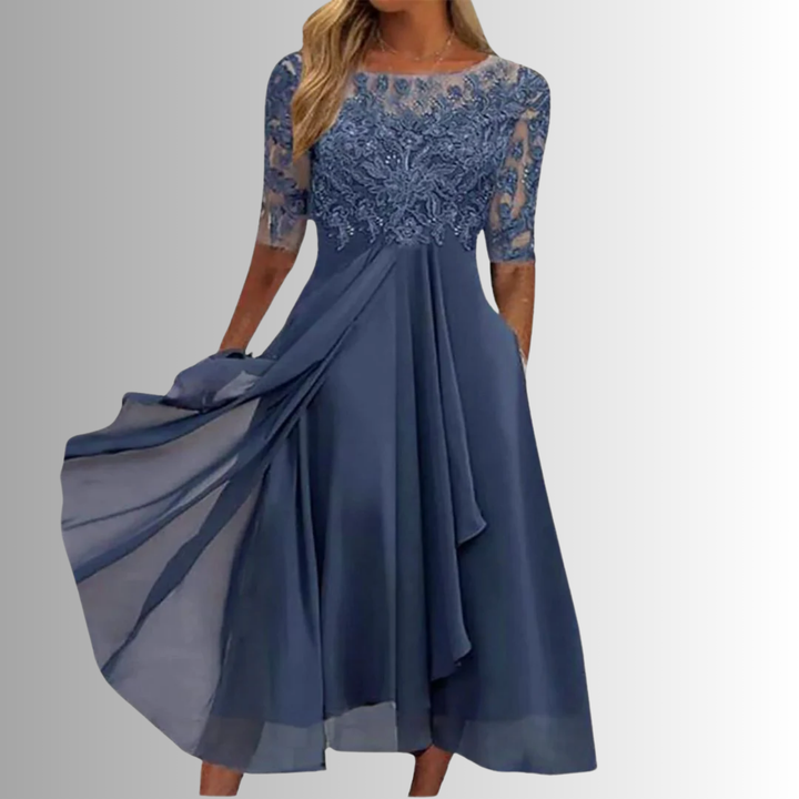 Women's Elegant Lace Dress | Timeless Cocktail Dress for Special Occasions 0