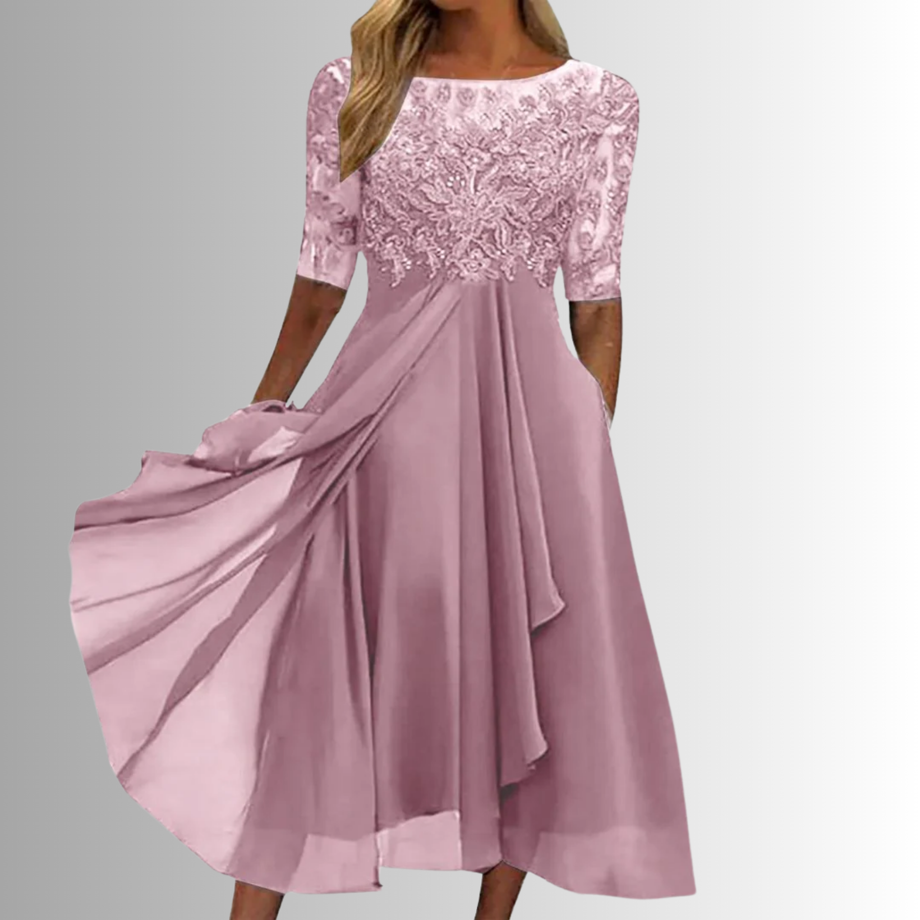 Women's Elegant Lace Dress | Timeless Cocktail Dress for Special Occasions 1