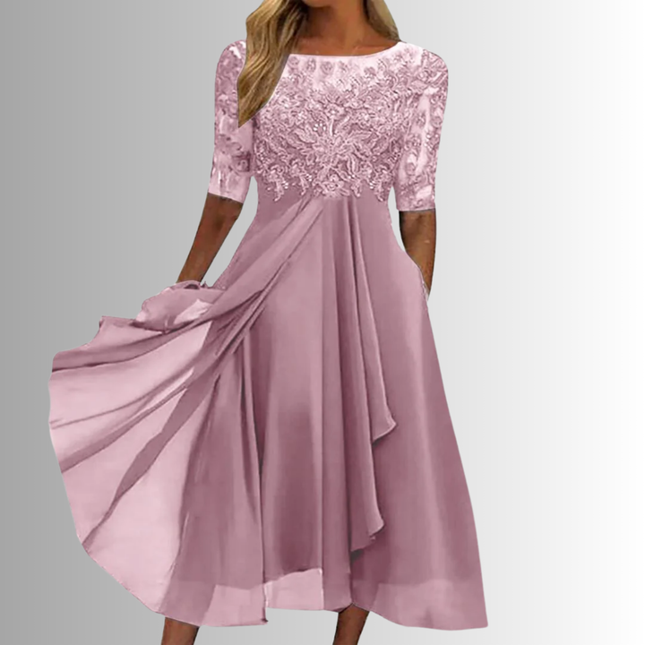 Women's Elegant Lace Dress | Timeless Cocktail Dress for Special Occasions 1