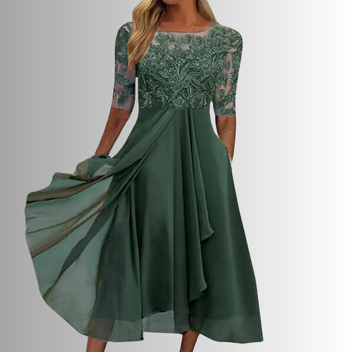 Women's Elegant Lace Dress | Timeless Cocktail Dress for Special Occasions 3