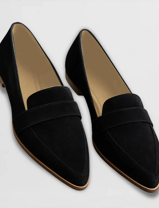 Women's Elegant Leather Loafers | Chic Pointed Toe Slip-On Flats 4