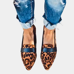 Women's Elegant Leather Loafers | Chic Pointed Toe Slip-On Flats 5