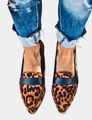 Women's Elegant Leather Loafers | Chic Pointed Toe Slip-On Flats 5