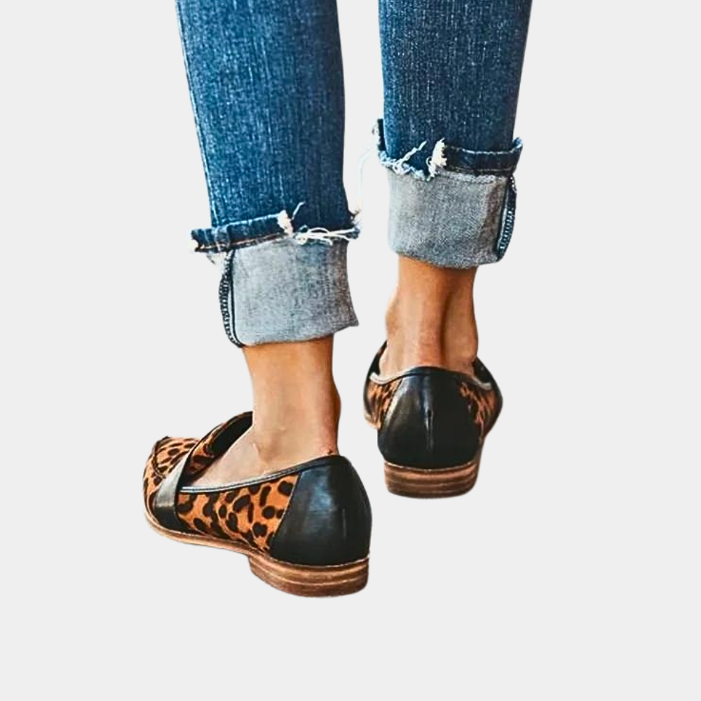 Women's Elegant Leather Loafers | Chic Pointed Toe Slip-On Flats 6
