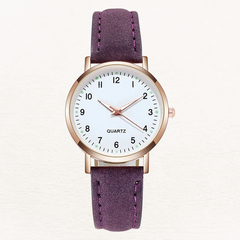 Women's Elegant Leather Watch | Rose Gold Minimalist Timepiece 12