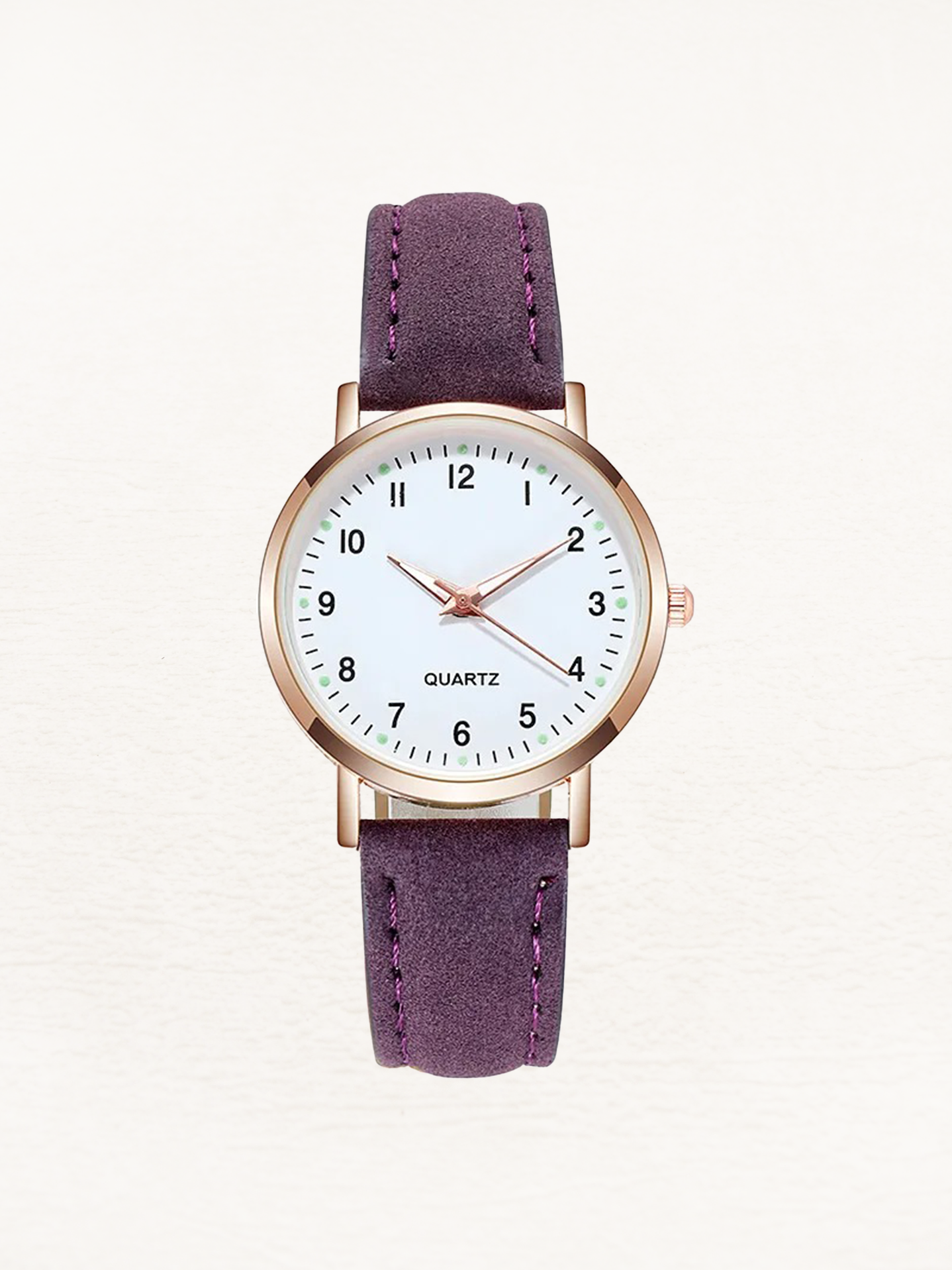Women's Elegant Leather Watch | Rose Gold Minimalist Timepiece 12