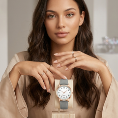 Women's Elegant Leather Watch | Rose Gold Minimalist Timepiece 2