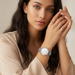 Women's Elegant Leather Watch | Rose Gold Minimalist Timepiece 4