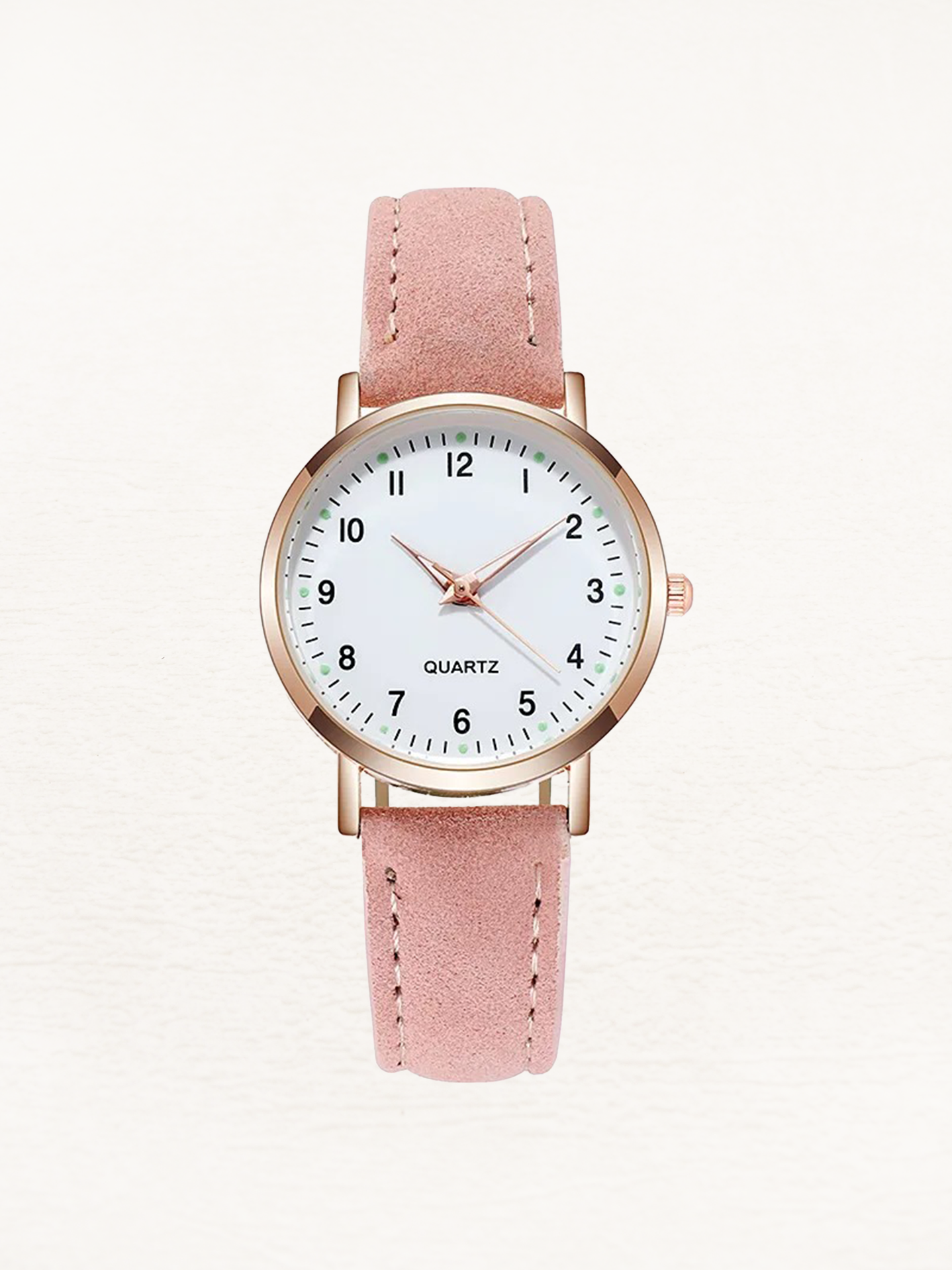 Women's Elegant Leather Watch | Rose Gold Minimalist Timepiece 9