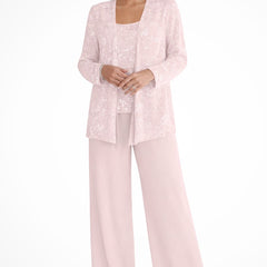 Women's Elegant Sequined Three-Piece Suit | Stylish Wide Leg Pant Set for Special Occasions 10