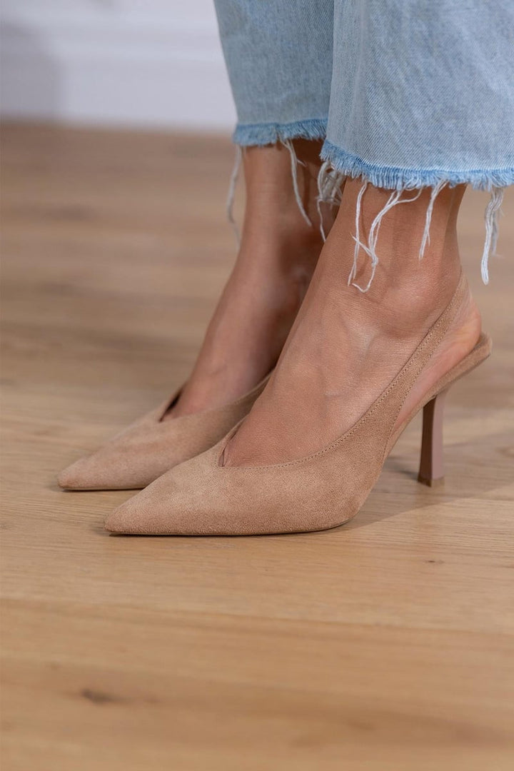 Women's Elegant Slingback Heels | Chic Open Black Pumps for All Occasions 3