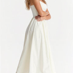 Women's Elegant Spaghetti Strap Midi Dress | Graceful A-Line Summer Cocktail Gown 4