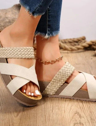 Women's Ergonomic Leather Sandals | Stylish Cushioned Summer Footwear 1