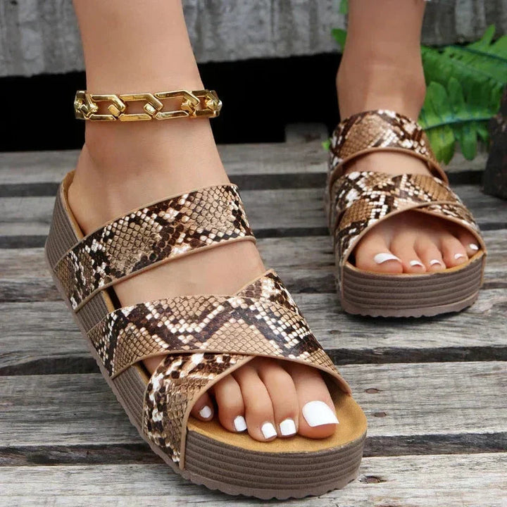 Women's Ergonomic Leather Sandals | Stylish Cushioned Summer Footwear 3