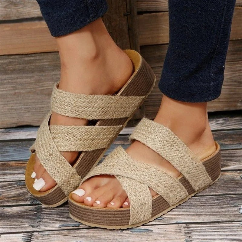 Women's Ergonomic Leather Sandals | Stylish Cushioned Summer Footwear 4