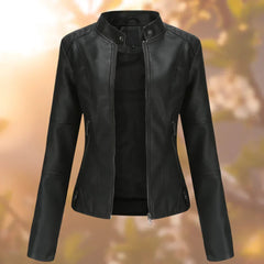 Women's Faux Leather Moto Jacket | Stylish Slim-Fit Outerwear for All Seasons 0