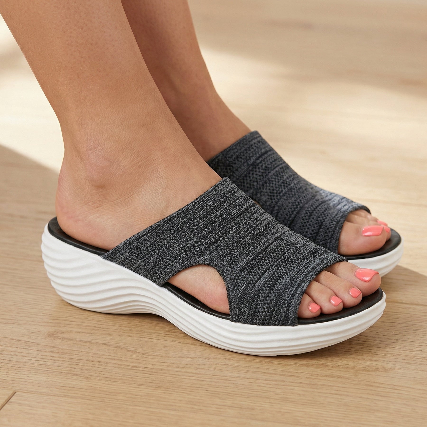 Women's Flexible Suede Sandals | Supportive Non-Slip Everyday Footwear 1