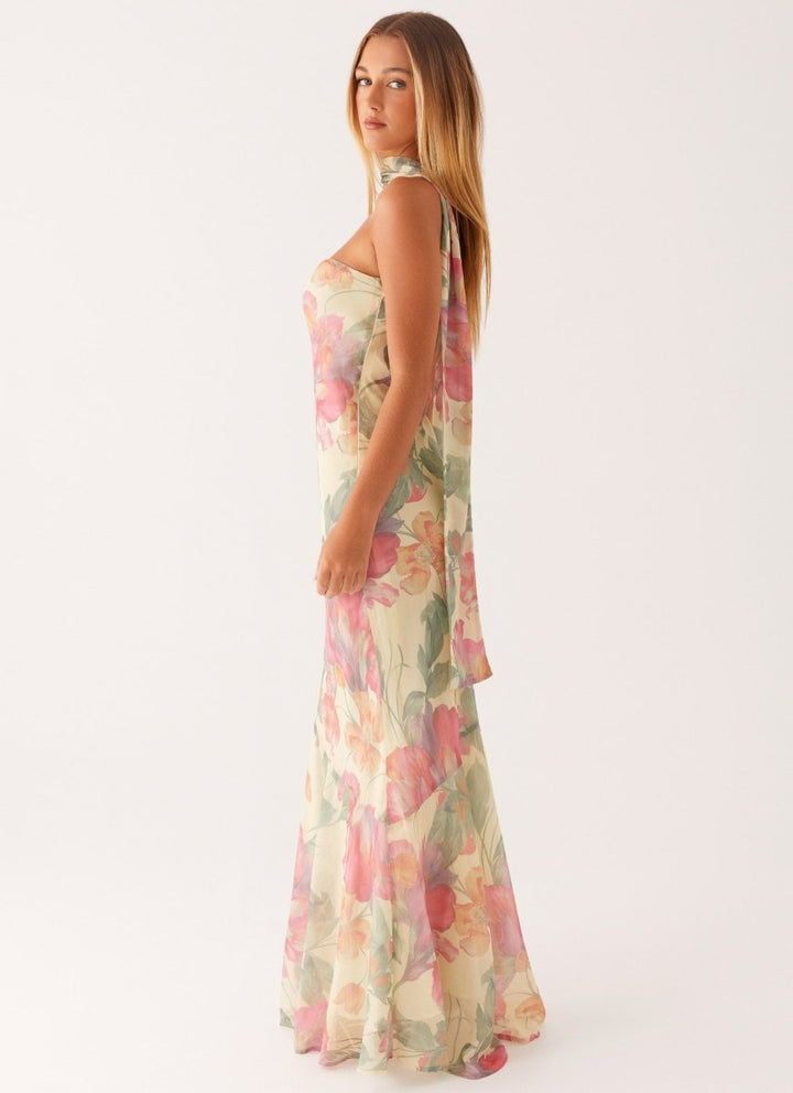 Women's Floral Maxi Dress | Elegant Sleeveless Summer Gown 2