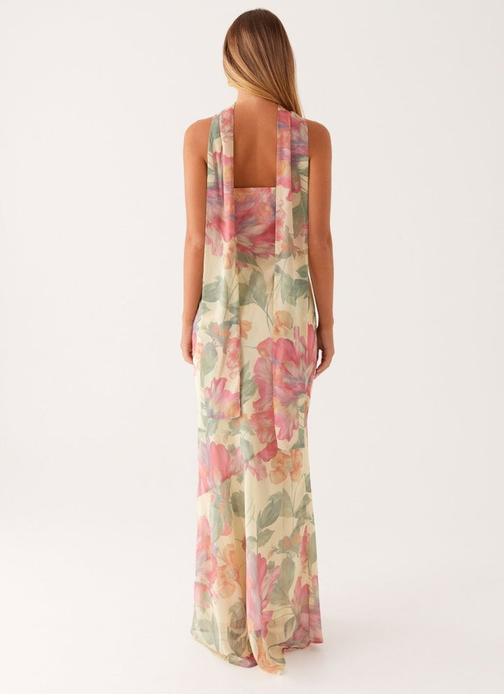 Women's Floral Maxi Dress | Elegant Sleeveless Summer Gown 3