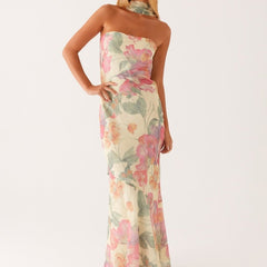 Women's Floral Maxi Dress | Elegant Sleeveless Summer Gown 4