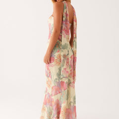Women's Floral Maxi Dress | Elegant Sleeveless Summer Gown 5