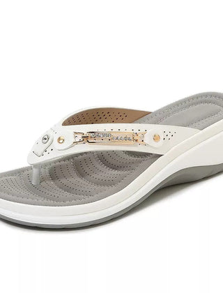 Women's Leather Arch Support Sandals | Comfortable Everyday Flip-Flops 3