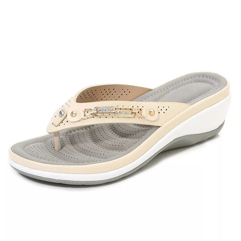 Women's Leather Arch Support Sandals | Comfortable Everyday Flip-Flops 4