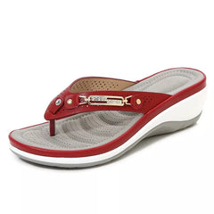 Women's Leather Arch Support Sandals | Comfortable Everyday Flip-Flops 5