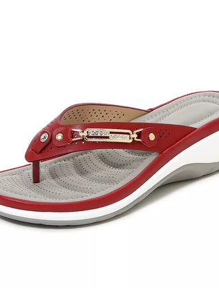 Women's Leather Arch Support Sandals | Comfortable Everyday Flip-Flops 5