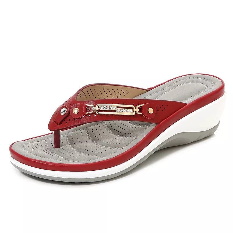 Women's Leather Arch Support Sandals | Comfortable Everyday Flip-Flops 5