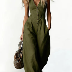 Women's Lightweight Breathable Jumpsuit | Relaxed Summer One-Piece Outfit 3