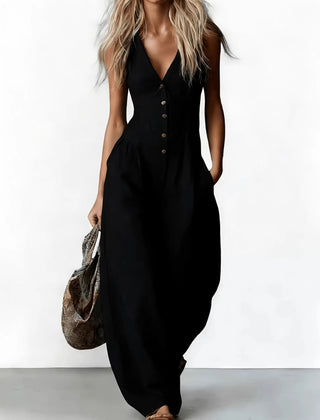 Women's Lightweight Breathable Jumpsuit | Relaxed Summer One-Piece Outfit 4