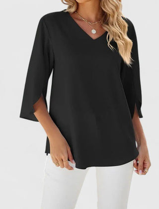 Women's Lightweight Chiffon Blouse | Elegant Ruffle V-Neck Summer Top 6