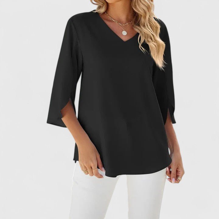 Women's Lightweight Chiffon Blouse | Elegant Ruffle V-Neck Summer Top 6