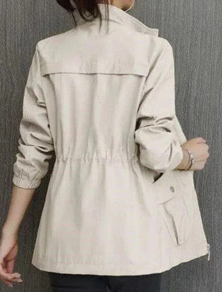 Women's Lightweight Cotton Blend Bomber Jacket | Relaxed Fit Cropped Transitional Outerwear 2
