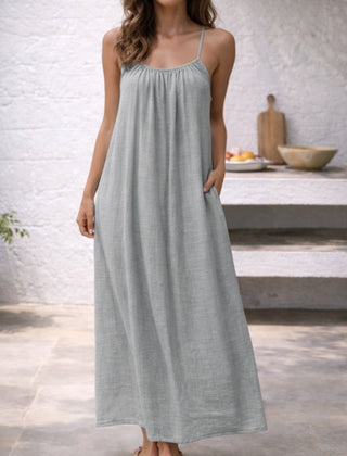 Women's Lightweight Cotton Maxi Dress | Elegant Flowing Summer Beachwear 10