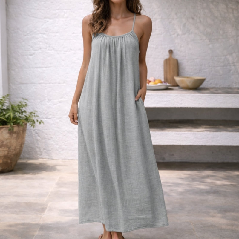 Women's Lightweight Cotton Maxi Dress | Elegant Flowing Summer Beachwear 10