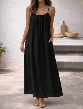 Women's Lightweight Cotton Maxi Dress | Elegant Flowing Summer Beachwear 8