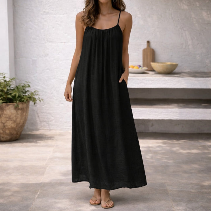 Women's Lightweight Cotton Maxi Dress | Elegant Flowing Summer Beachwear 8